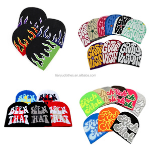 หมวกถักหมวกแคชเมียร์ของผู้หญิงผู้ชายหมวกฮิปฮอปสตรีทพิมพ์ลายออกแบบได้ตามต้องการ - Product Image 4