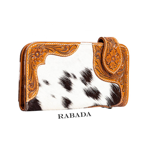 Portefeuille sculpté usiné à la main pochette coque de téléphone portefeuille Offre Spéciale en cuir de vachette élégant multi-usages portefeuilles en cuir occidental - Product Image 1