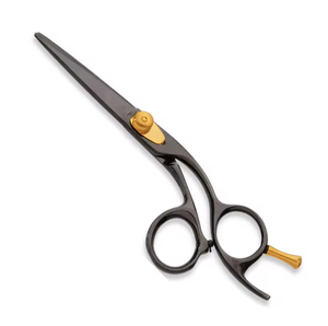 Tijeras profesionales de adelgazamiento de peluquero de acero inoxidable, corte de pelo, aseo con hoja recta afilada - Product Image 1