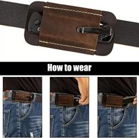 Étui de ceinture EDC multi-poches en cuir pleine fleur personnalisable et imperméable pour couteau tactique pliant 2025 avec sangle réglable