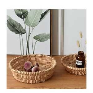 Cesta de mimbre resistente de alta calidad al por mayor, cesta de utilidad decorativa de Vietnam - Product Image 1