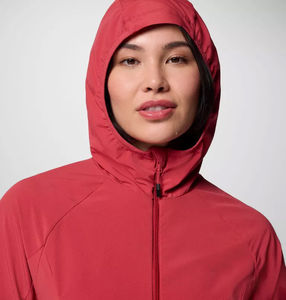 Chaqueta Softshell con capucha para mujer, de manga larga y cortavientos, las últimas chaquetas para correr al aire libre para mujer - Product Image 5
