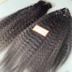 Extensiones de cabello de trama recta rizada de lujo Paquetes de cabello humano crudo vietnamita Color negro natural Precio al por mayor - Product Image 5