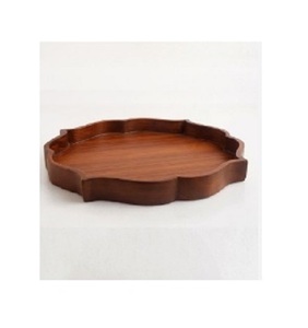New Arrival ELEGANT DESIGNS Vintage Simple Stylish Wooden Serving <b>Tray</b> <b>Handle</b> Handmade Tea Coffee Serving Unique Irregular - Product Image 1