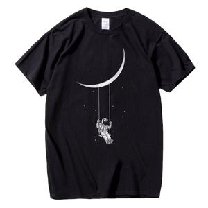 Respirant Anti boulochage chemise personnalisée marque pour hommes goutte épaule à la mode Premium coton pas cher prix imprimé t-shirt - Product Image 4