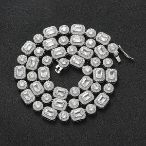 สร้อยคอเทนนิสทองคำ 10K พร้อมส่ง ประดับเพชร CVD ทรงกลมขนาด 3 มม. สำหรับผู้ชายและผู้หญิง เครื่องประดับหรูหรา เหมาะสำหรับเป็นของขวัญ - Product Image 1