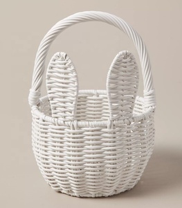 Paniers de rangement en rotin naturel Adorable avec poignée pour enfants, paniers de bonbons de pâques OEM tissés à la main sur mesure au Vietnam, vente en gros - Product Image 3