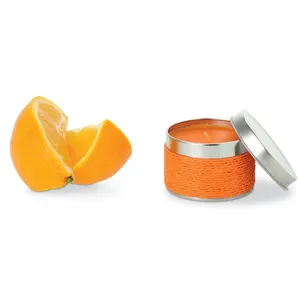 Bougie parfumée personnalisée en cire de paraffine pour la décoration de la maison, avec parfum fruité et pot en métal pour la merchandising - Product Image 3