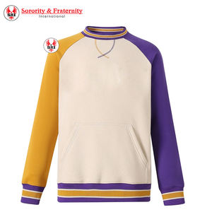 Sudadera con capucha morada Premium Omega Fraternity y sudadera Old Gold con logotipo bordado HBCU Greek Apparel - Product Image 3