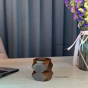 Quemador de Oud árabe hecho a mano de primera calidad, soporte de incienso Bakhoor de lujo para el hogar y regalos (chapado en oro, decoración islámica) - Product Image 5