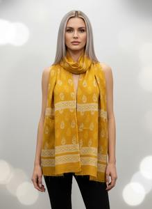 Écharpe en coton imprimé style vintage pour femme, nouveau design, vente en gros - Product Image 2