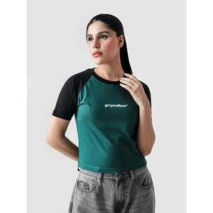 เสื้อยืดเด็กสีเขียวพื้นฐาน ผ้าถักแบบสบายๆ สำหรับใส่ในชีวิตประจำวัน - Product Image 5