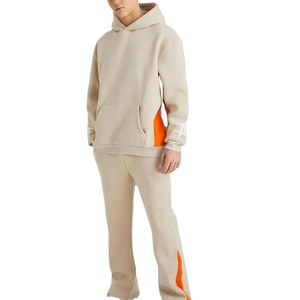 Conjuntos de Pantalones y Sudaderas de Felpa de Algodón para Hombre con Estampado Puff / Conjuntos Deportivos de Algodón 100% Transpirables para Hombre - Product Image 1