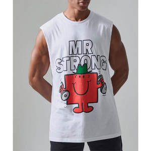 Débardeurs vierges pour hommes Chemises sans manches à logo personnalisé de couleurs unies au prix de gros - Product Image 4