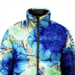 Chaqueta Ligera de Invierno para Exteriores, Forrada de Algodón Acolchado Polartec, Cuello Alto, Cierre de Cremallera, Diseño Bordado, Impermeable - Product Image 3