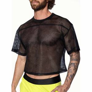 Personnalisable recadrée maille football américain maillot respirant été décontracté sport pratique maillot manches courtes imprimé - Product Image 2