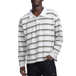 Maillot de rugby classique personnalisé, tissu doux et durable, respirant, confortable, soutien de mouvement solide pour l'entraînement sportif, logo personnalisé - Product Image 3