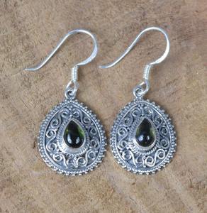 Boho Style Classical <b>Earrings</b> Jewelry For Women Silver Jewelry 925 Sterling Silver <b>Tourmaline</b> Gemstone Handmade <b>Earrings</b> Gift - Product Image 5