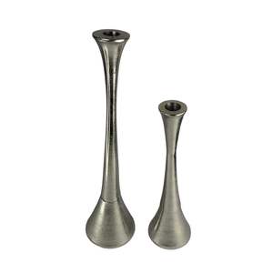 Casted Aluminium Large Nordic <b>Pillars</b> Decorative Candle Stand Free Standing Display Metal Candlestick Holder for Christmas - Product Image 1