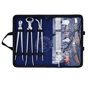 Kit de Herramientas de Herrador con Extractor de Clavos, Cortaúñas de 15 Pulgadas, Mango de Raspa, Cuchillo para Cascos Grande, Herramienta de Pulido para Recortes Detallados - Product Image 1