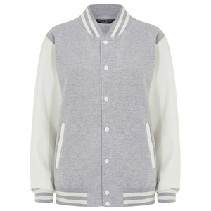 Chaqueta de lana Letterman de alta calidad para hombres, ropa universitaria con cierre de cremallera bordado en mangas de cuero de lana - Product Image 6