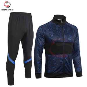 Ensemble de survêtement de sport moderne à fermeture éclair, deux pièces, écologique, pour jogging, fabrication de vêtements personnalisés - Product Image 1