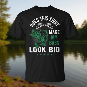 Camiseta de Pesca con Diseño de Lubina Grande: ¿Esta Camiseta Hace que Mi Lubina Parezca Grande? - Product Image 2