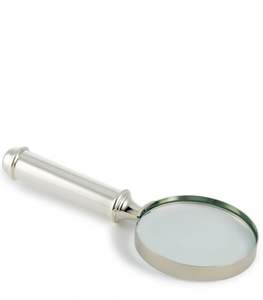 Durable Horn Magnifying Glass Featuring <b>Crystal</b> Clear Lens For Detailed Examination Of Jewelry Antiques Coins - Product Image 4