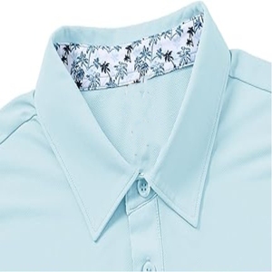 Venta al por mayor de camisetas de polo de poliéster para hombre logotipo personalizado bordado sublimación tejido de punto en blanco transpirable diseño liso - Product Image 2