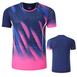 Camisetas de tenis con logotipo personalizado para mujeres y hombres, prendas de entrenamiento transpirables fabricadas para partidos de grupo, Camiseta deportiva - Product Image 6