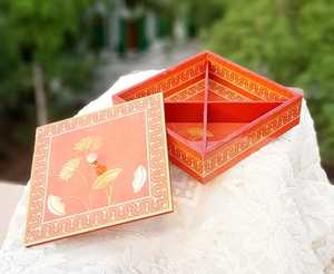 Wholesale Luxury Custom Wooden Dry Fruit <b>Tea</b> Candy Nuts Desk Storage <b>Box</b> 3 Girds Snack Container Food Storage <b>Box</b> With <b>Wood</b> Lid - Product Image 2