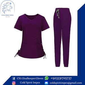 2025 nuevo diseño de conjunto de dos piezas para mujer Top clásico con cuello en V y pantalones para correr de Yoga hechos de tela de punto - Product Image 2