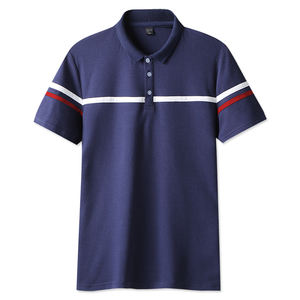 Polos de golf pour hommes de grande taille en polyester de luxe élastique de haute qualité Chemises de golf du fabricant avec logo personnalisé - Product Image 1