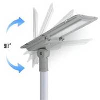 Pengontrol MPPT lampu jalan pintar untuk tempat parkir, lampu surya 200lm/w, manufaktur lampu surya tahan air IP65