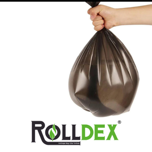 Vente en gros de sacs à ordures biodégradables en PE noir imprimés sur mesure réutilisables avec fermeture à glissière en rouleau emballages en plastique pour ordures ménagères - Product Image 3