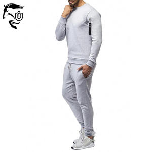 Ensembles de survêtements unis pour hommes en polaire ajustée vierge de haute qualité - Product Image 2