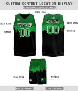 Tenue de basketball personnalisée pour adultes, maillot d'équipe, uniformes d'équipe scolaire, imprimés par transfert thermique, respirants, évacuant l'humidité, ensembles à séchage rapide - Product Image 5