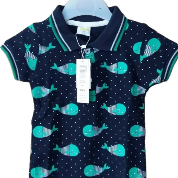 Most Popular Fashion Clothing from Bangladesh Manufactured all over printed Polo shirt for Kids Boys & Girl's