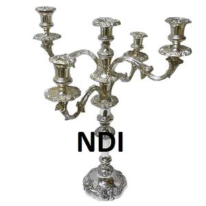 Candelabro de 5 Brazos Hecho a Mano, Portavelas de Estilo Único, Artículo Decorativo de Aluminio para Bodas, Navidad, Acabado Personalizable - Product Image 2
