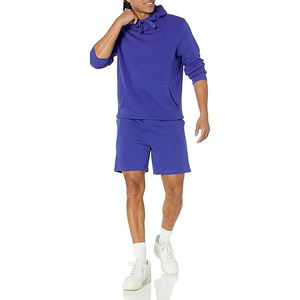 Shorts de sport décontractés en molleton pour hommes, 100% coton, taille mi-élastique, respirant, écologique, séchage rapide, confort d'entraînement, durable - Product Image 2