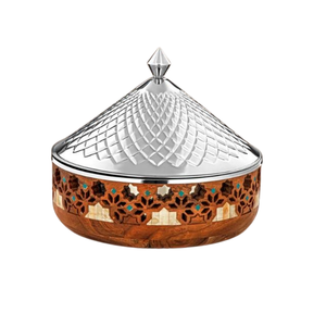 Elegante Olla Redonda de Acero Inoxidable Martillado con Tapa, Apta para Lavavajillas, Compatible con Cocina de Gas e Inducción, para Uso en el Hogar, Hoteles y Restaurantes - Product Image 6