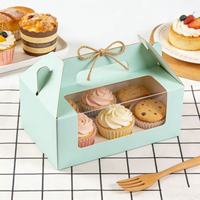 Boîte de pâtisserie personnalisée imperméable avec fermeture magnétique et poignée pour gâteaux, pains et pâtisseries - Papier couché avec logo personnalisé