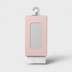 Boîte à mouchoirs suspendue verticale en plastique souple, mouchoirs faciaux 2 plis en pâte de bois vierge pour le nettoyage domestique - Ruby Paper - Product Image 2