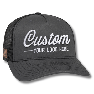 Chapeau de camionneur en toile denim 5 panneaux personnalisable de haute qualité Snapback en PU avec logo brodé Patch unisexe tenue décontracté - Product Image 2