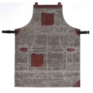 Delantal de soldadura de cuero dividido, delantal Protector de seguridad para soldar, delantal de cuero resistente al calor, ropa protectora ignífuga - Product Image 5