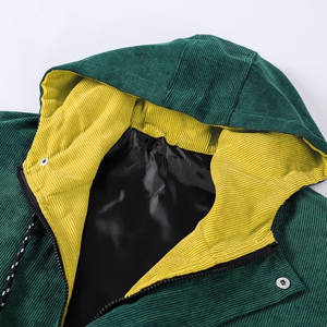 Veste d'hiver en velours côtelé pour hommes de grande taille Veste en velours côtelé vintage d'automne et d'hiver personnalisée pour hommes - Product Image 3