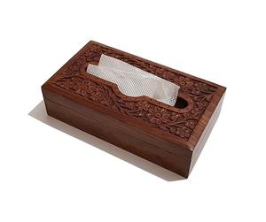 Nouvel arrivage de porte-mouchoirs décoratifs en bois pour la chambre à coucher ajoutant un charme naturel et de la chaleur à la décoration intérieure contemporaine - Product Image 1