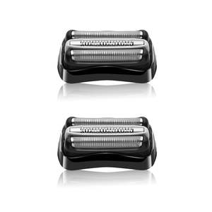 Paquete de 2 cabezales de afeitadora eléctrica de doble cuchilla, repuesto para afeitadora eléctrica facial y corporal, rotativa y lavable - Product Image 1