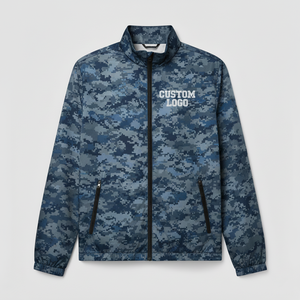 Unisex Vintage Winter Sports Bomber <b>Camo</b> flague Windbreaker <b>Jacket</b> Custom Zipper Closure Waterproof Dyed - Product Image 2