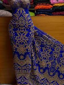 Tissu brodé en dentelle jacquard nigériane de luxe, de haute qualité, grande taille, écologique, léger, 5 yards, organza africain, brocart - Product Image 2